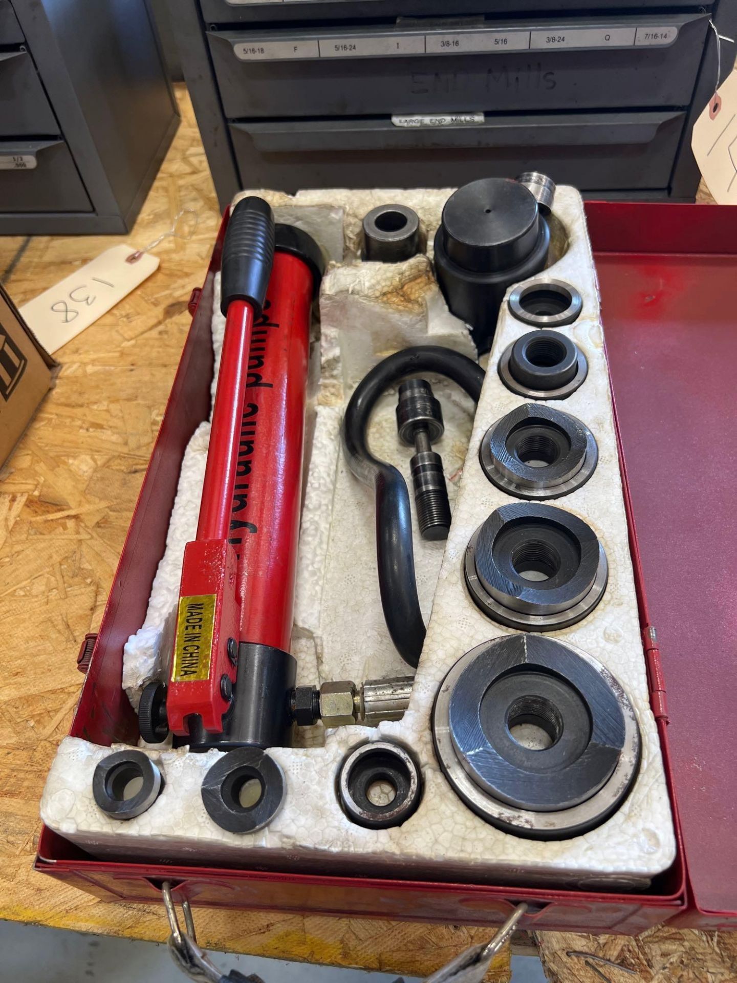 Jeteco SYK 8-02 Hydraulic Punch Driver Kit hole set, 10 Ton - Image 2 of 3