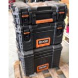 Lot of (3) Ridgid Toolboxes