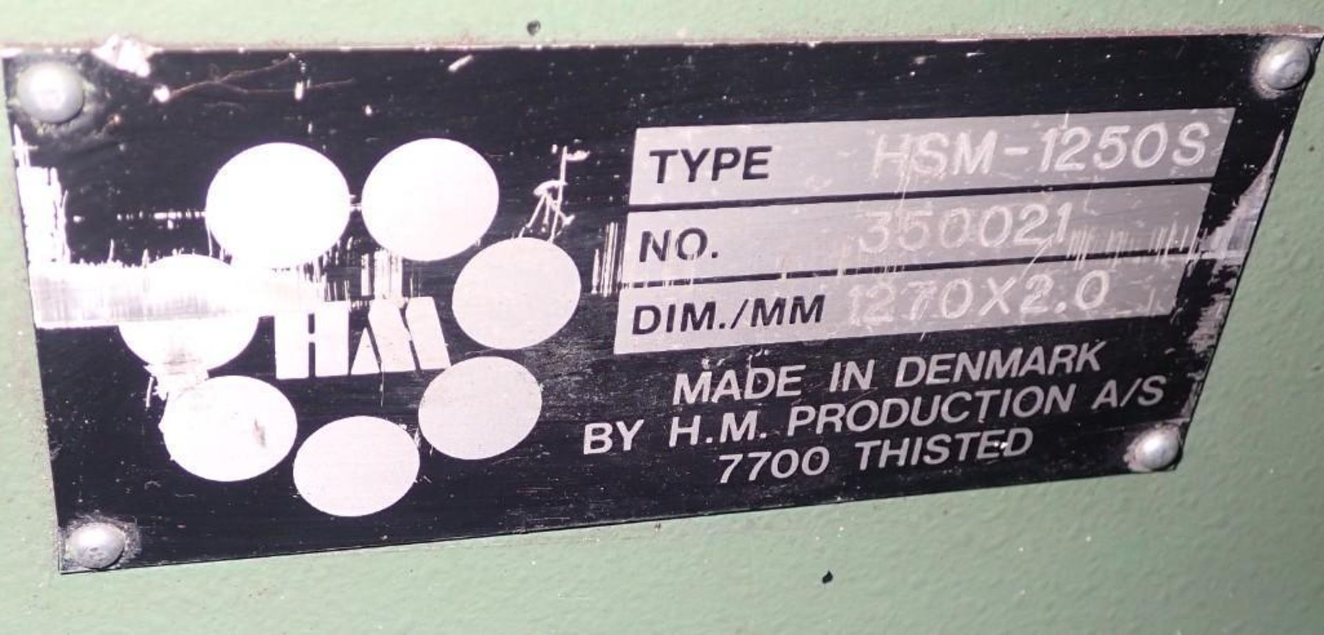 HM Machinery Press Brake, HSM-1250S - Image 10 of 10