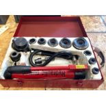 Jeteco SYK 8-02 Hydraulic Punch Driver Kit Hole Set, 10 Ton