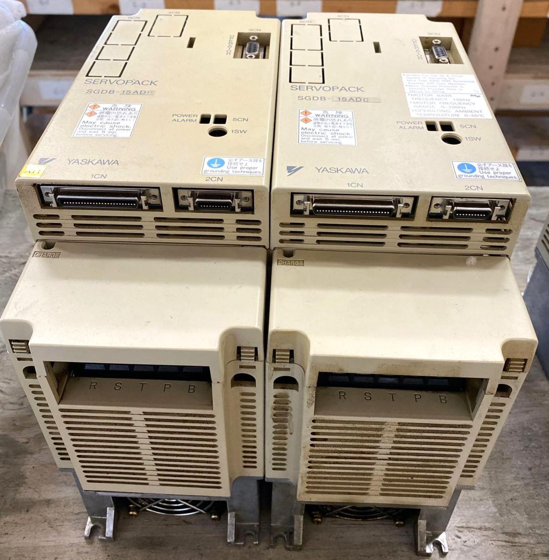 Lot of (2) Yaskawa SGDB-15ADG Servopacks