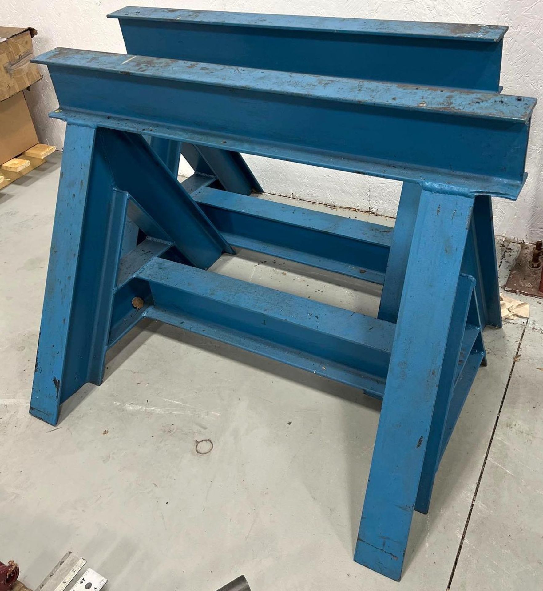 Set of (2) Steel Heavy Duty Sawhorses