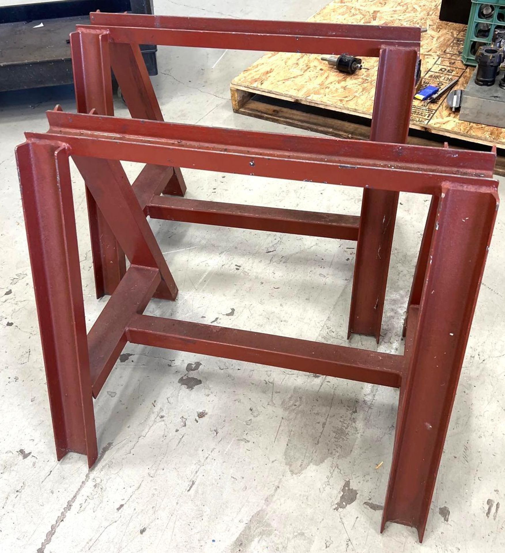 Set of (2) Metal Sawhorses