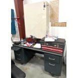 Metal Cabinet and Desk Only