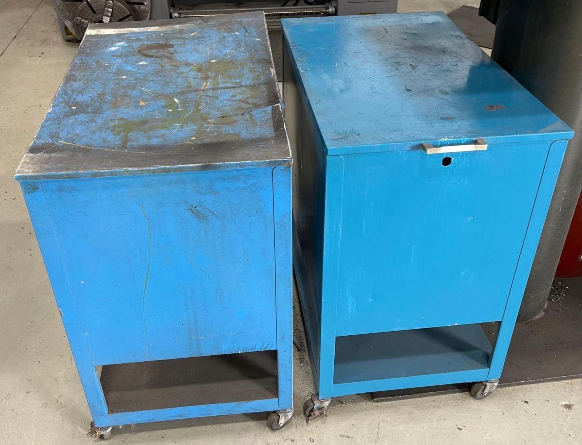 Lot of (2) Steel Roll-a-Round Storage Cabinets - Image 2 of 3