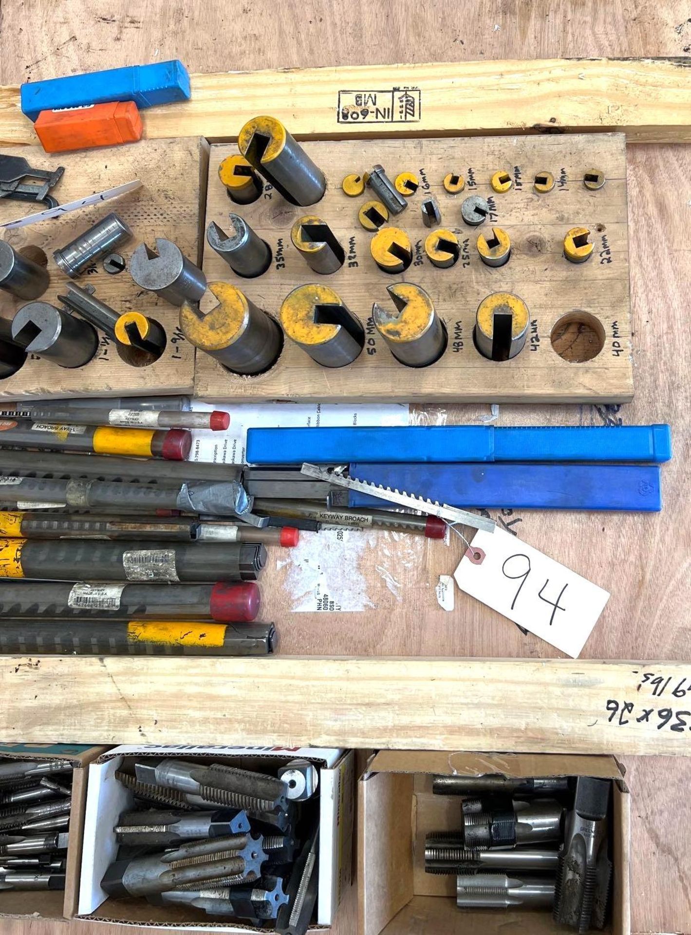 Lot of Broaching Tools, Taps, & Helicoil Items on Skid - Image 4 of 7