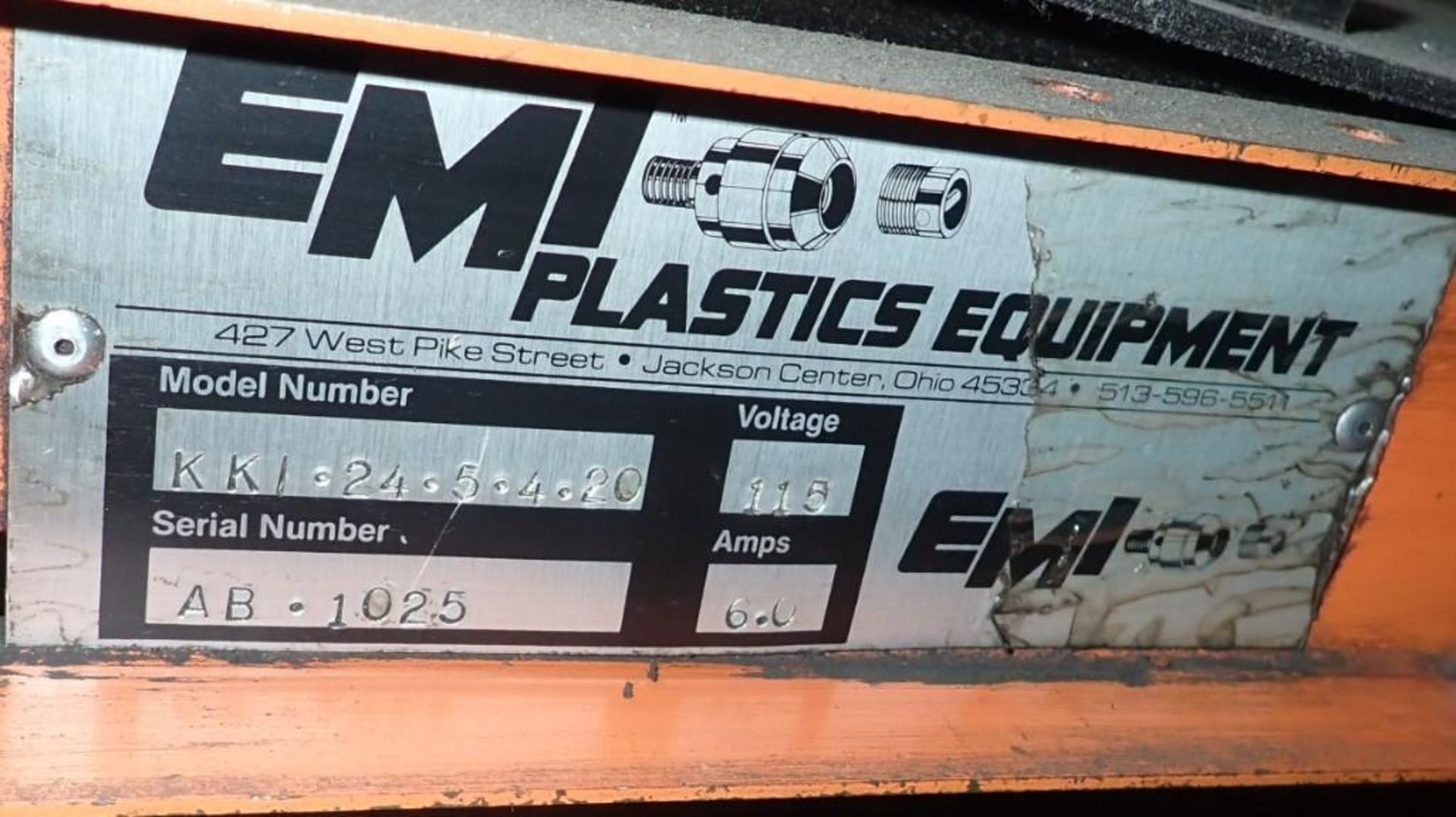 EMI Plastics Equipment #KKI-24-5-4-20 Incline Belt Conveyor - Image 6 of 6