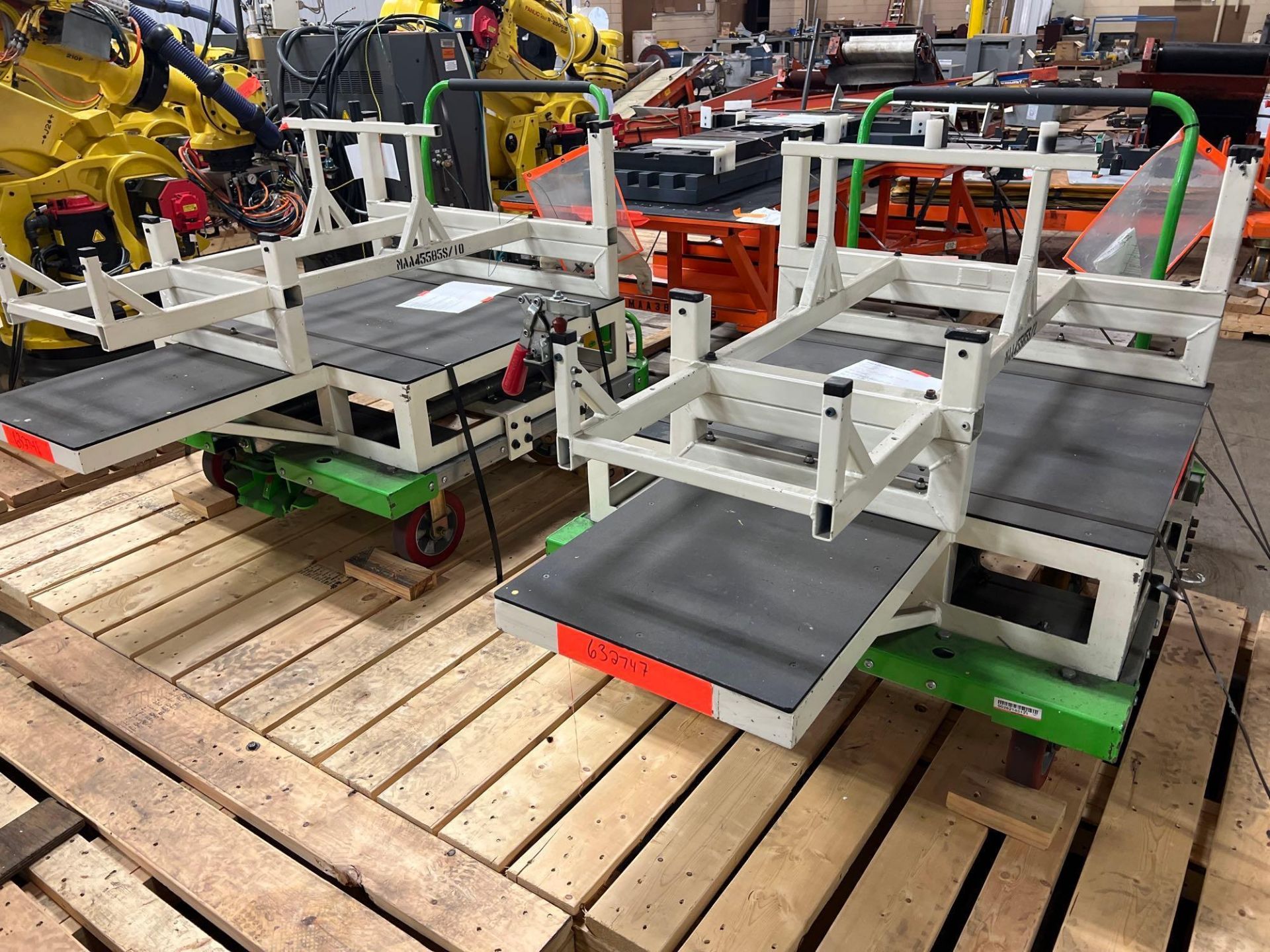 (2) Hercu-Hauler 4 - Bare Frame w/Fixture Material Handling Cart