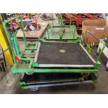 Lot of (2) #2,000 Lb. Cap 49" x 49" Platform Material Handling Cart