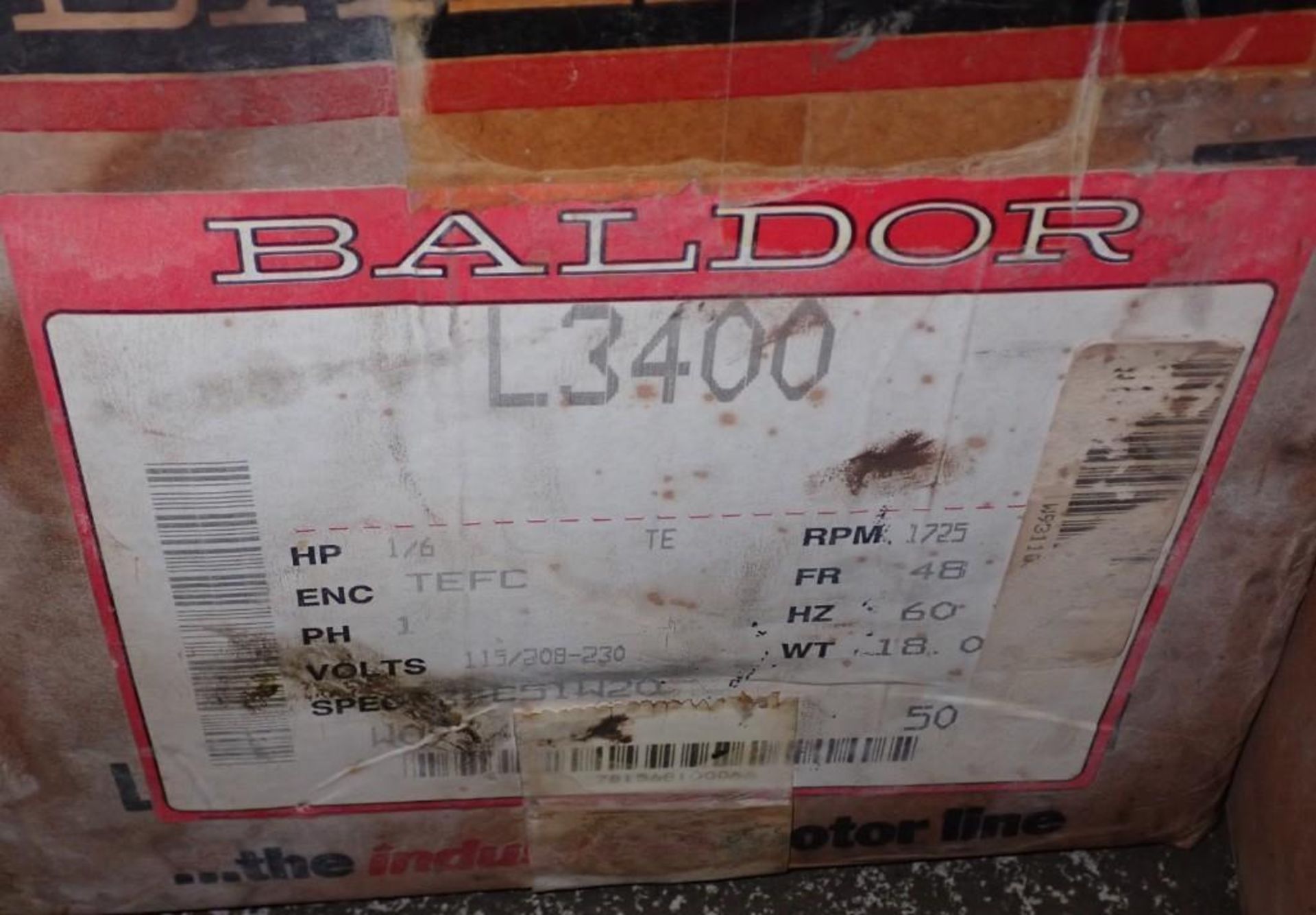 Lot of (3) Baldor Motors - Image 5 of 10