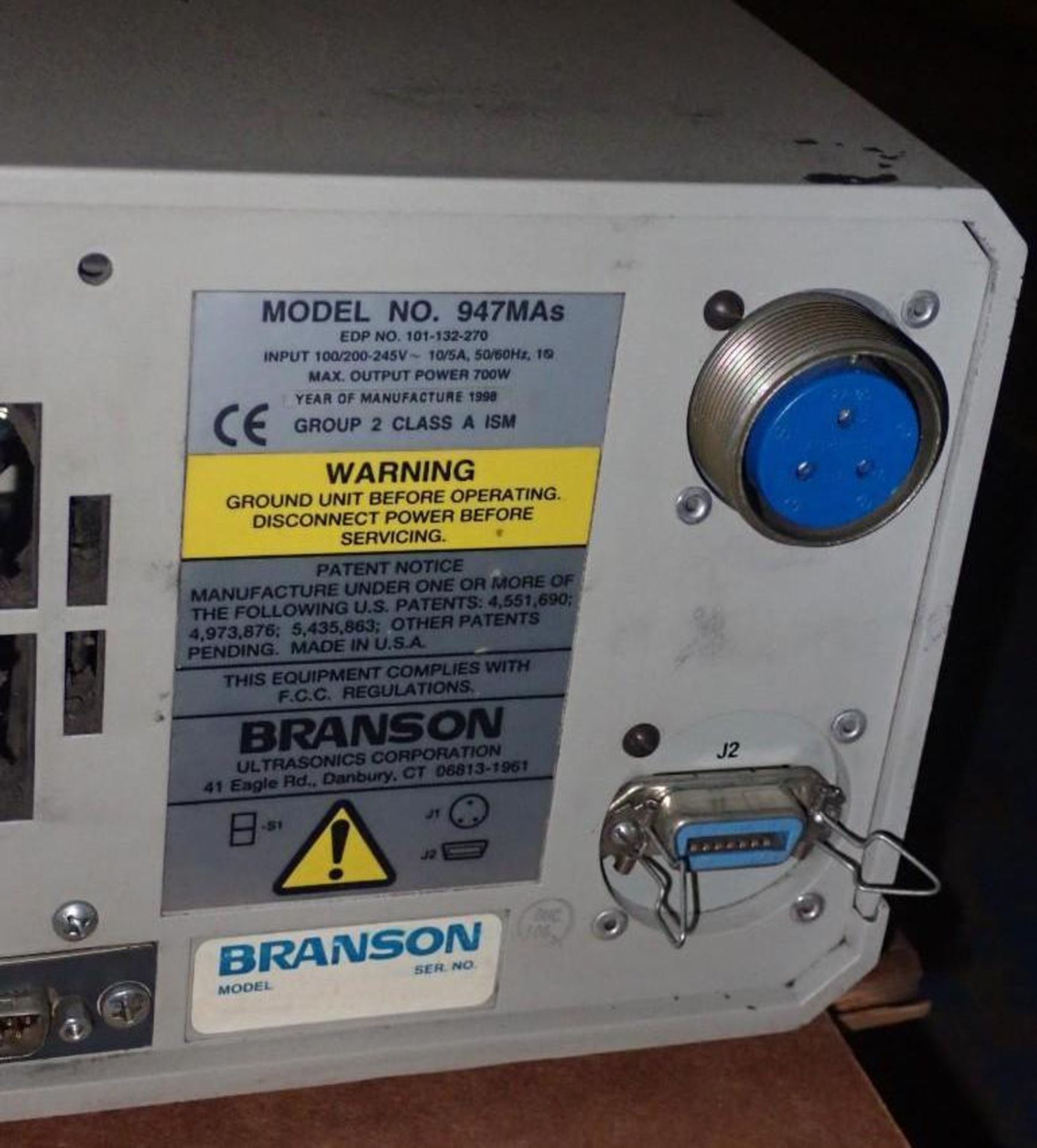 Lot of (4) Branson #947MAs Welder Power Supplies - Image 9 of 9