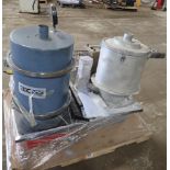 Skid of (2) Hoppers & Industrial Magnetics Unit