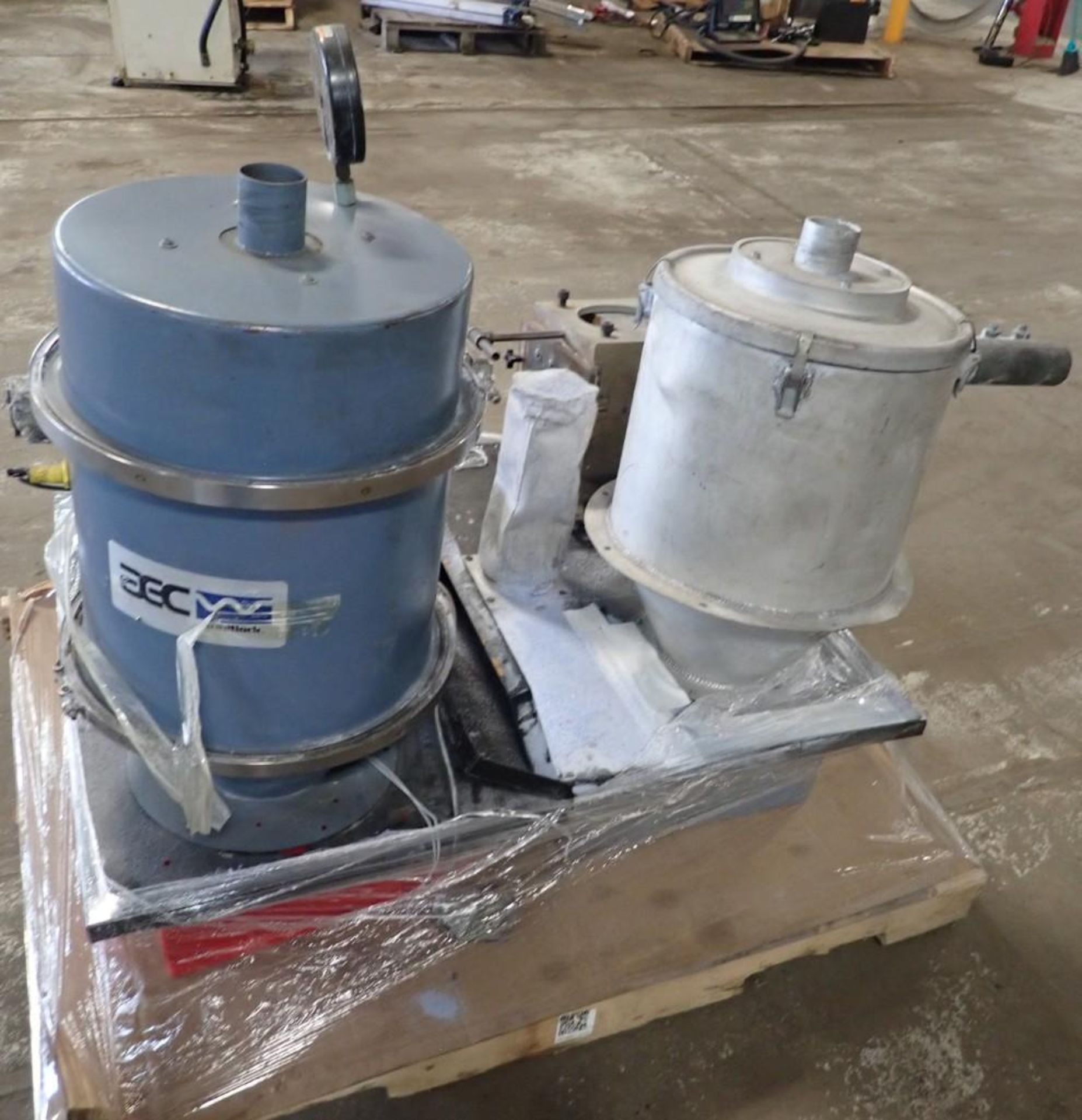 Skid of (2) Hoppers & Industrial Magnetics Unit