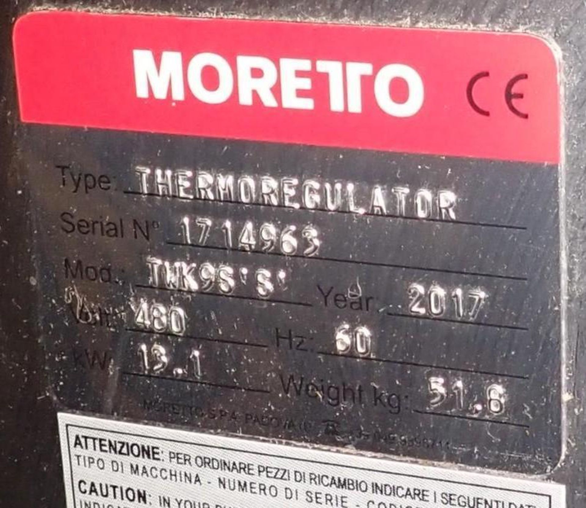 Moretto / Te-Ko #TWK9S Thermoregulator - Image 7 of 8