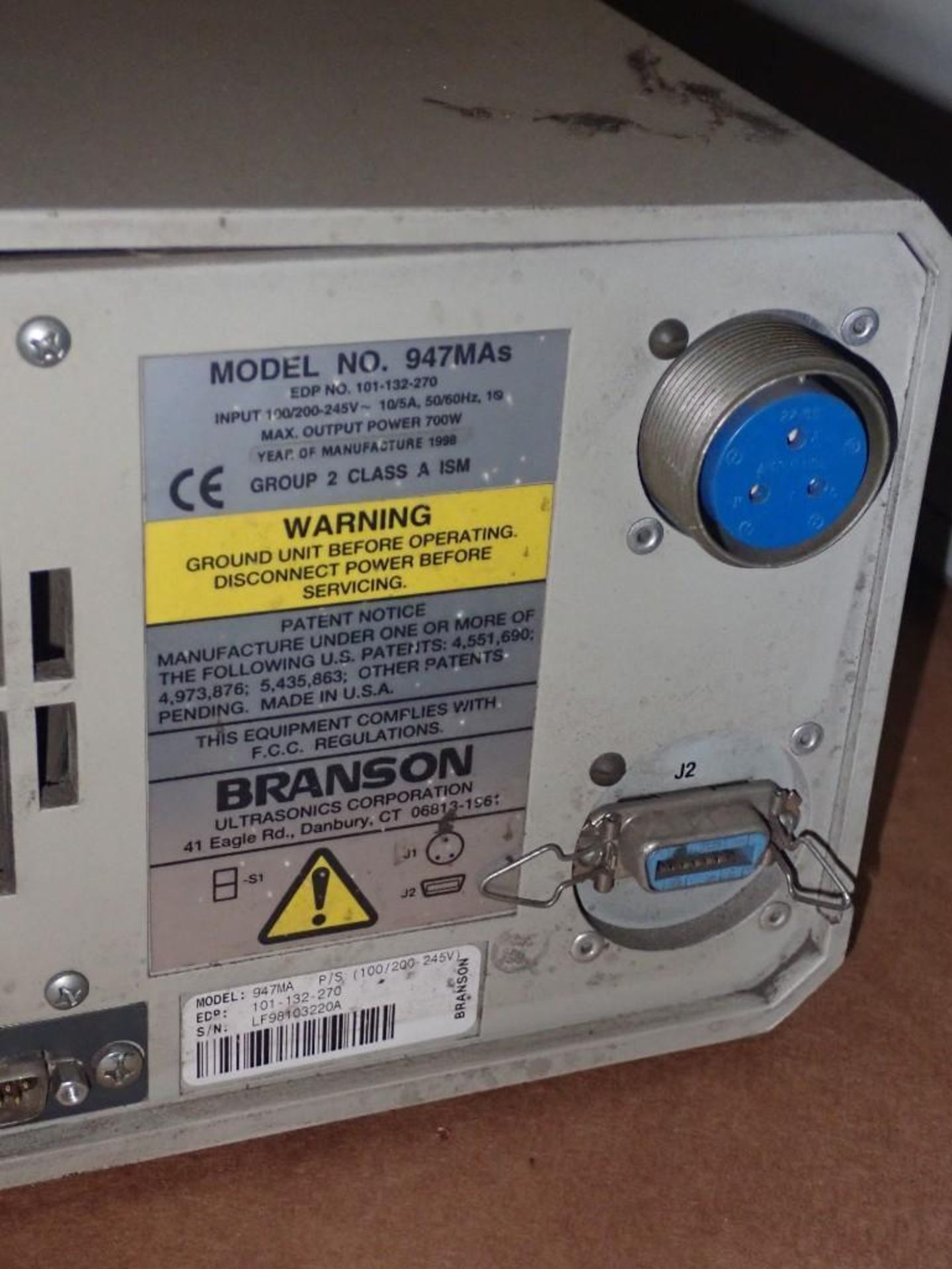 Lot of (4) Branson #947MAs Welder Power Supplies - Image 8 of 9