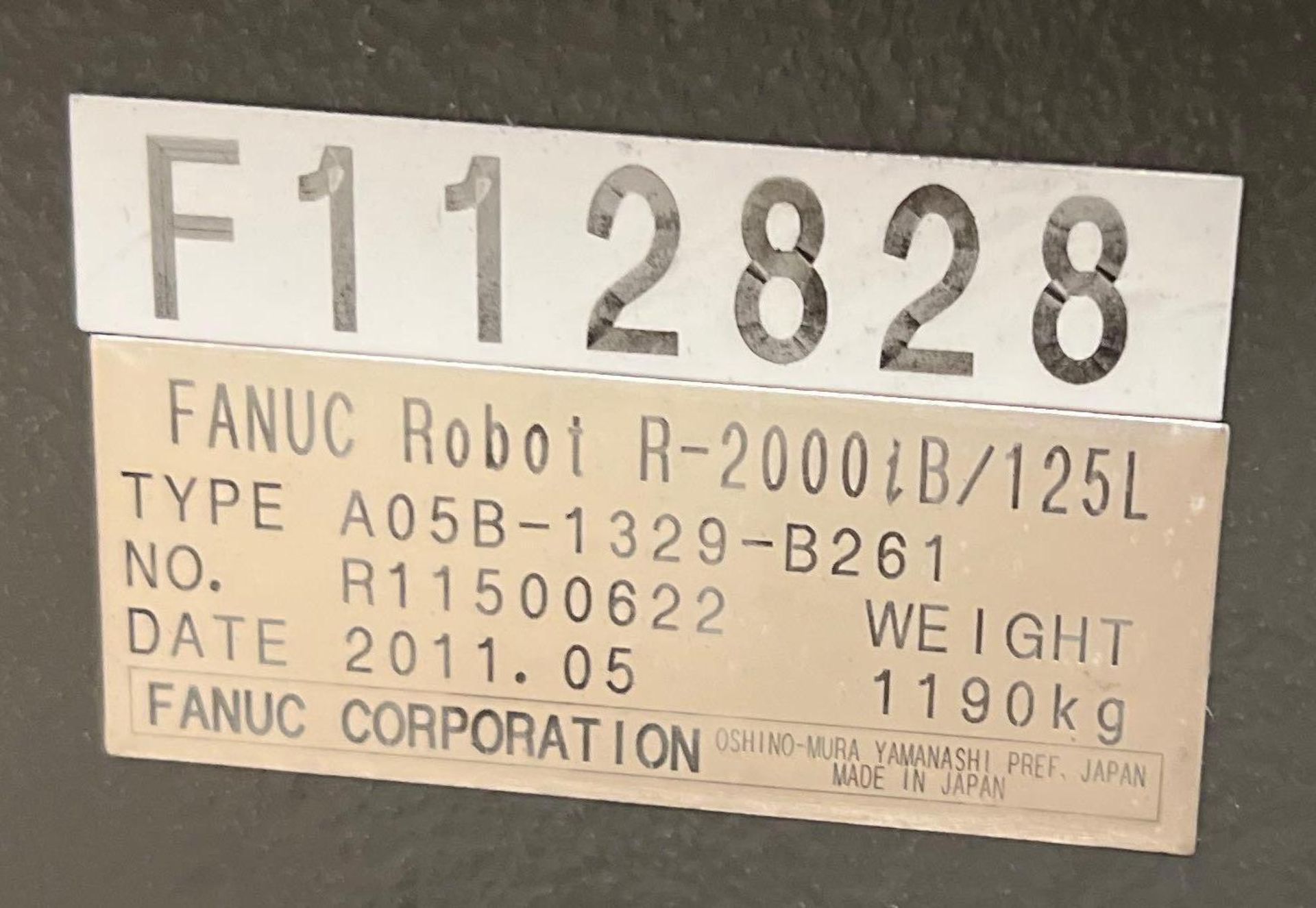 2011 Fanuc R2000iB 125L w/R30iA Controller - Image 3 of 20