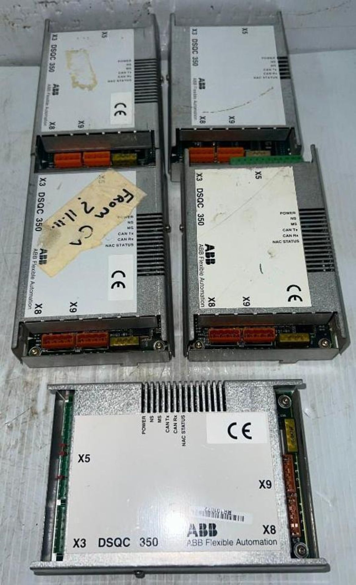 Lot of (5) ABB # DSQC350 / #3HNE 00025-1/10 Modules