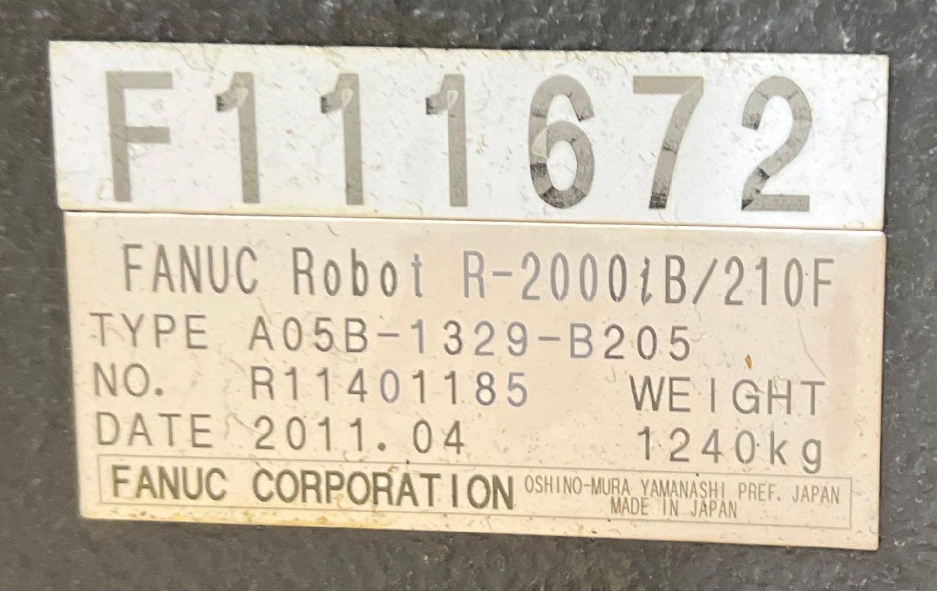 2011 Fanuc R2000iB 210F w/R30iA Controller - Image 7 of 7