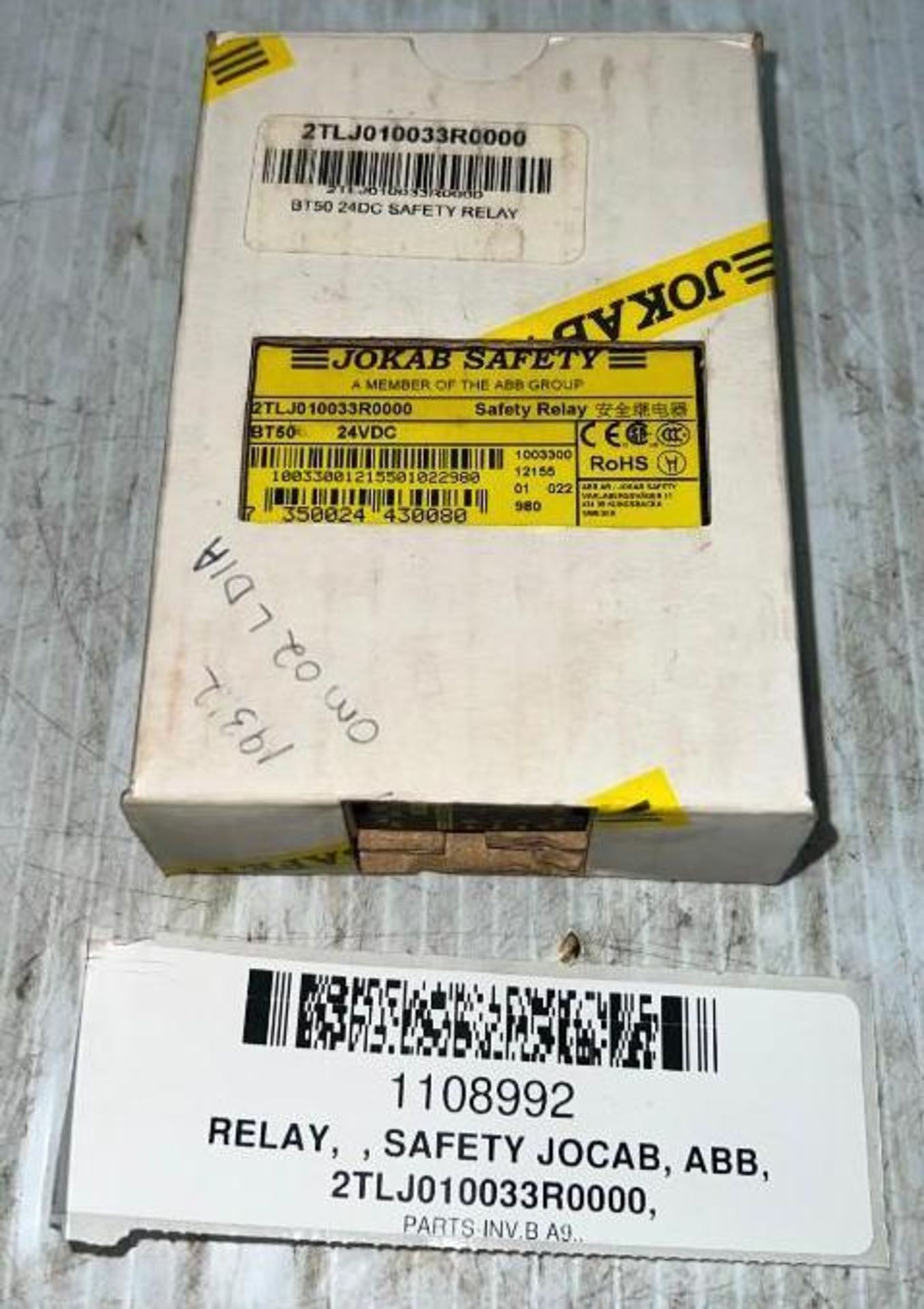 Jokab Safety / ABB #2TLJ010033R0000 Safety Relay