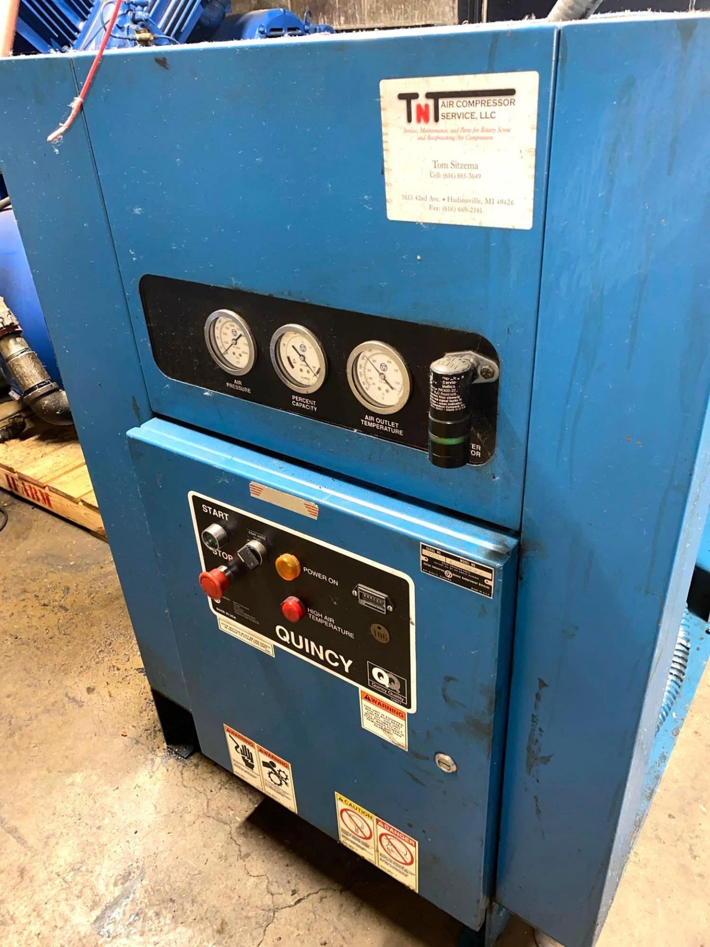 40 HP Quincy Rotary Screw QSB40ACA32N Air Compressor - Image 2 of 7