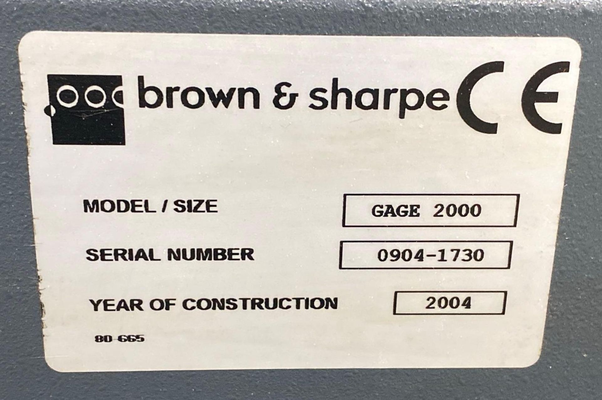 3-Axis Brown & Sharpe Gage 2000 - Image 7 of 8