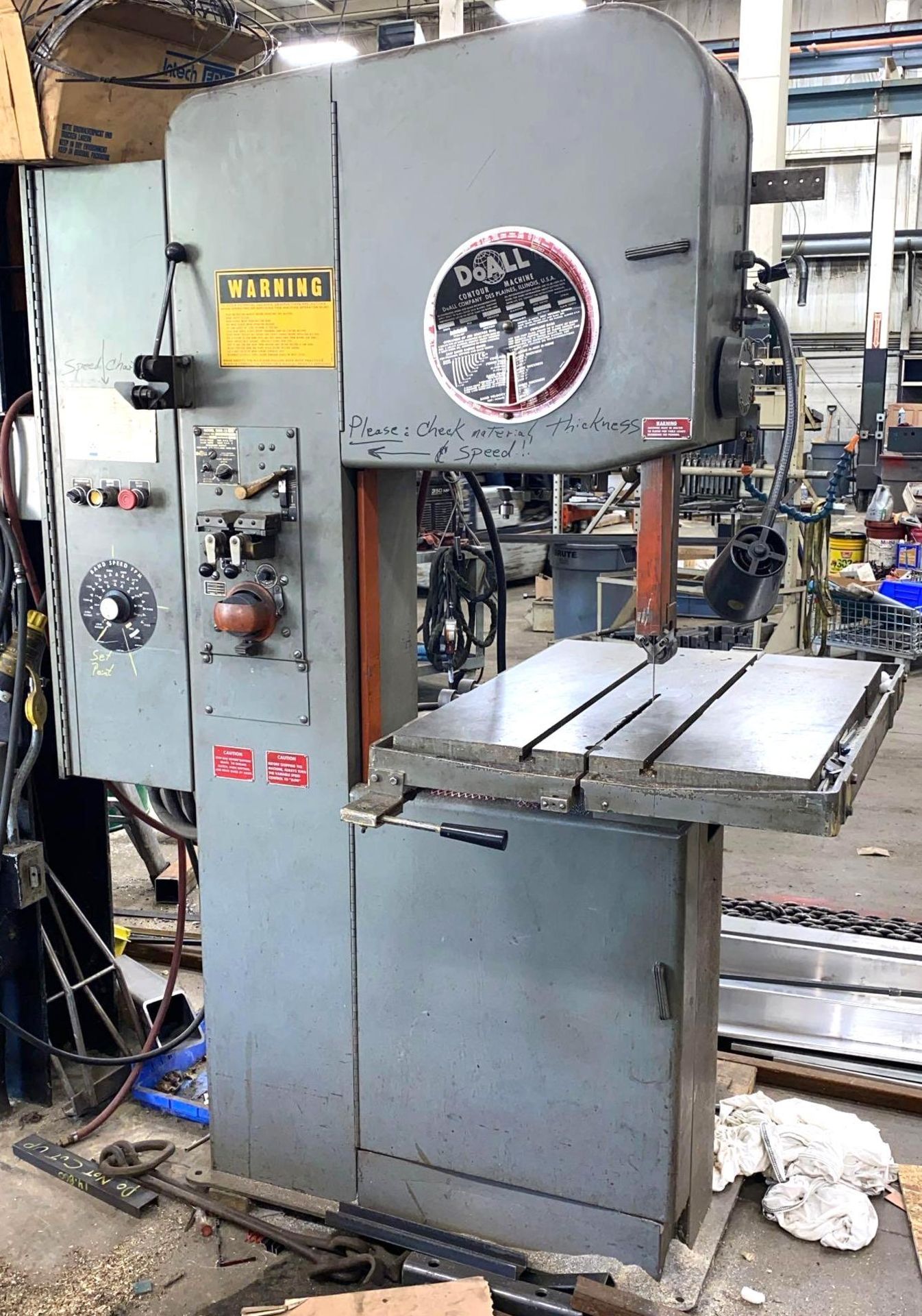 20” DoAll Vertical Bandsaw