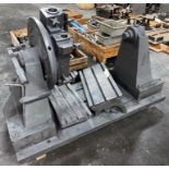 Cast Iron Spin Indexing Fixture w/ Tailstock Mounted on Base Plate