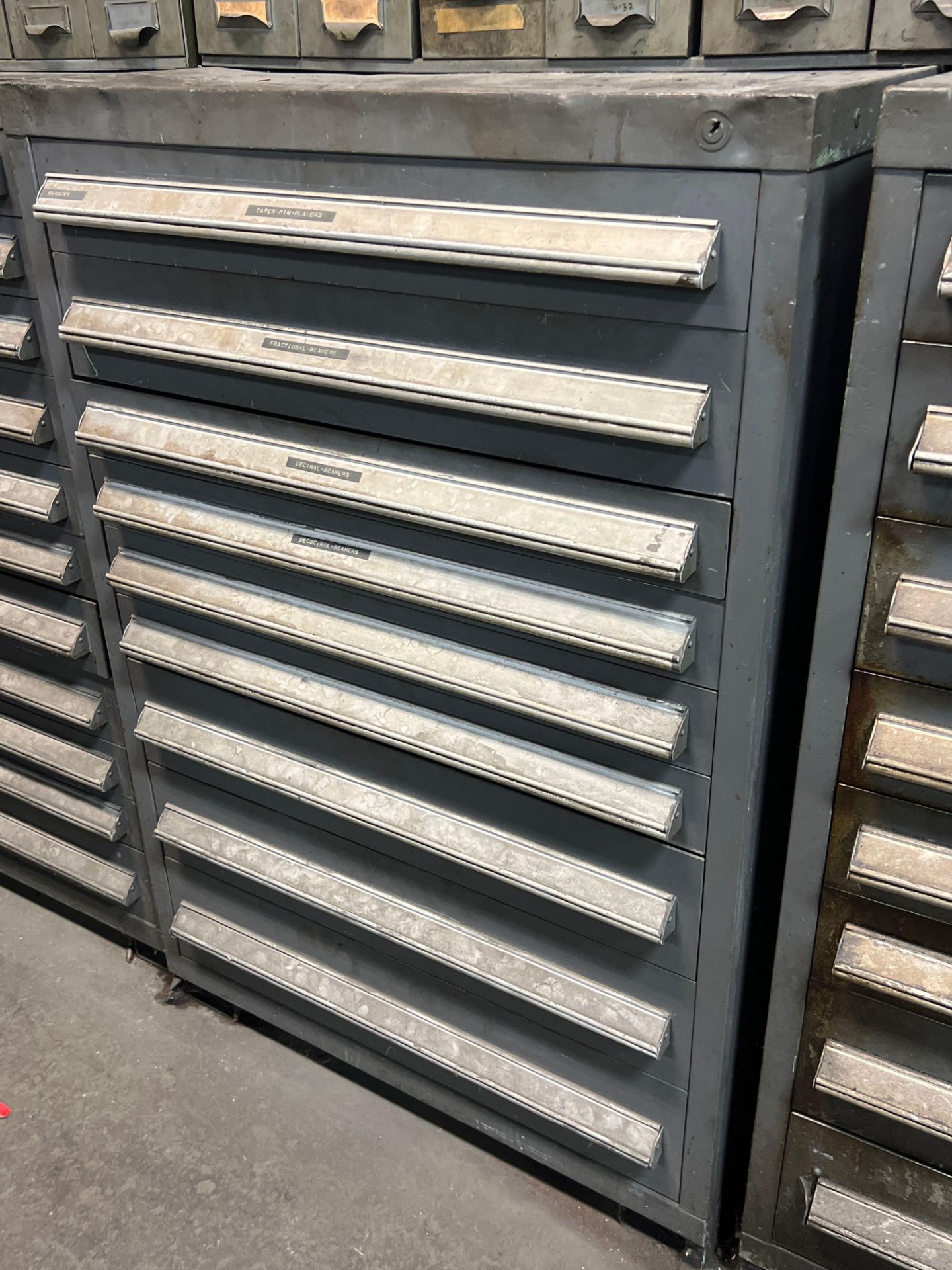 9 Drawer Vidmar Like Cabinet w/ Contents - Image 2 of 11