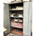 Strippit Tooling w/ (2) Door Metal Tooling Cabinet