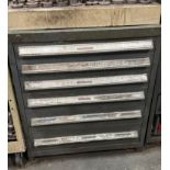 6 Drawer Vidmar like Cabinet w/ Contents