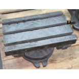 Lot of (3) Cast Iron Tilting & Layout T-Slotted Plates