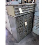 (2) Steel Cabinets w/ Slide out Drawers w/ Contents