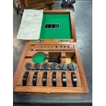 Diatest Bore Gage Rings Set, .8220 - 1.130in w/ Wood Case