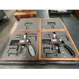 Lot of (2) Starrett 1175 Groove Gage Machinist Tools w/ Cases