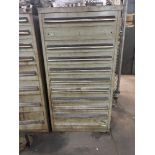 11 Drawer Vidmar Type Cabinet w /Contents