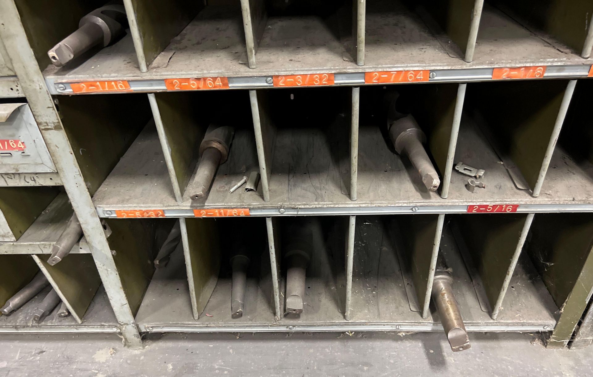 Lot of (3) Shelving Units w/ Morse Taper Drills - Image 11 of 12