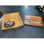 Lot of (2) V Anvil Micrometers, (1) B & S, (1) S T