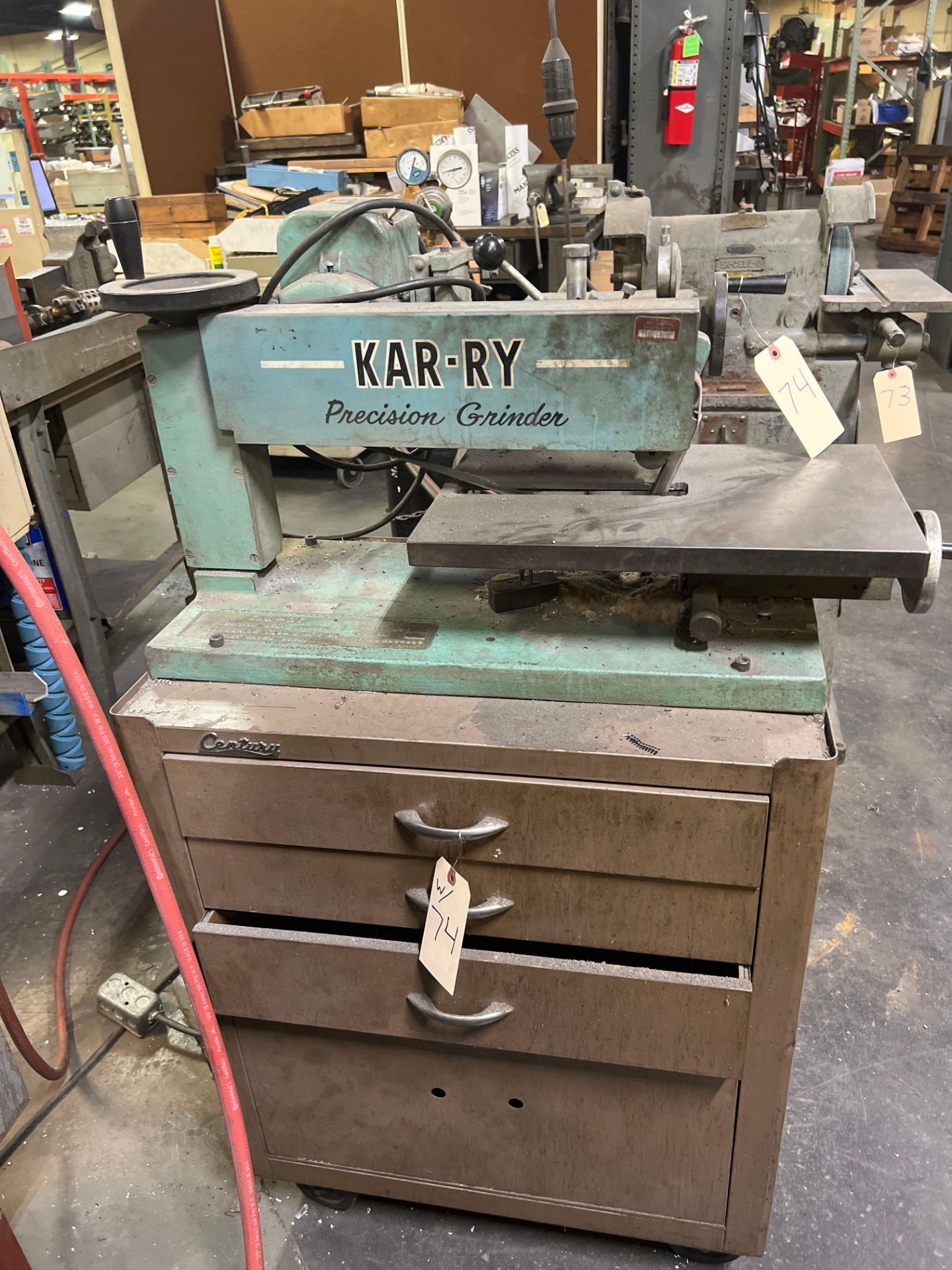 KAR-RY 1" Precision Belt Sander / Grinder w/ Cabinet - Image 3 of 5