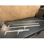 Lot of (5) Vernier Calipers