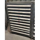 11 Drawer Vidmar Like Cabinet w/Contents