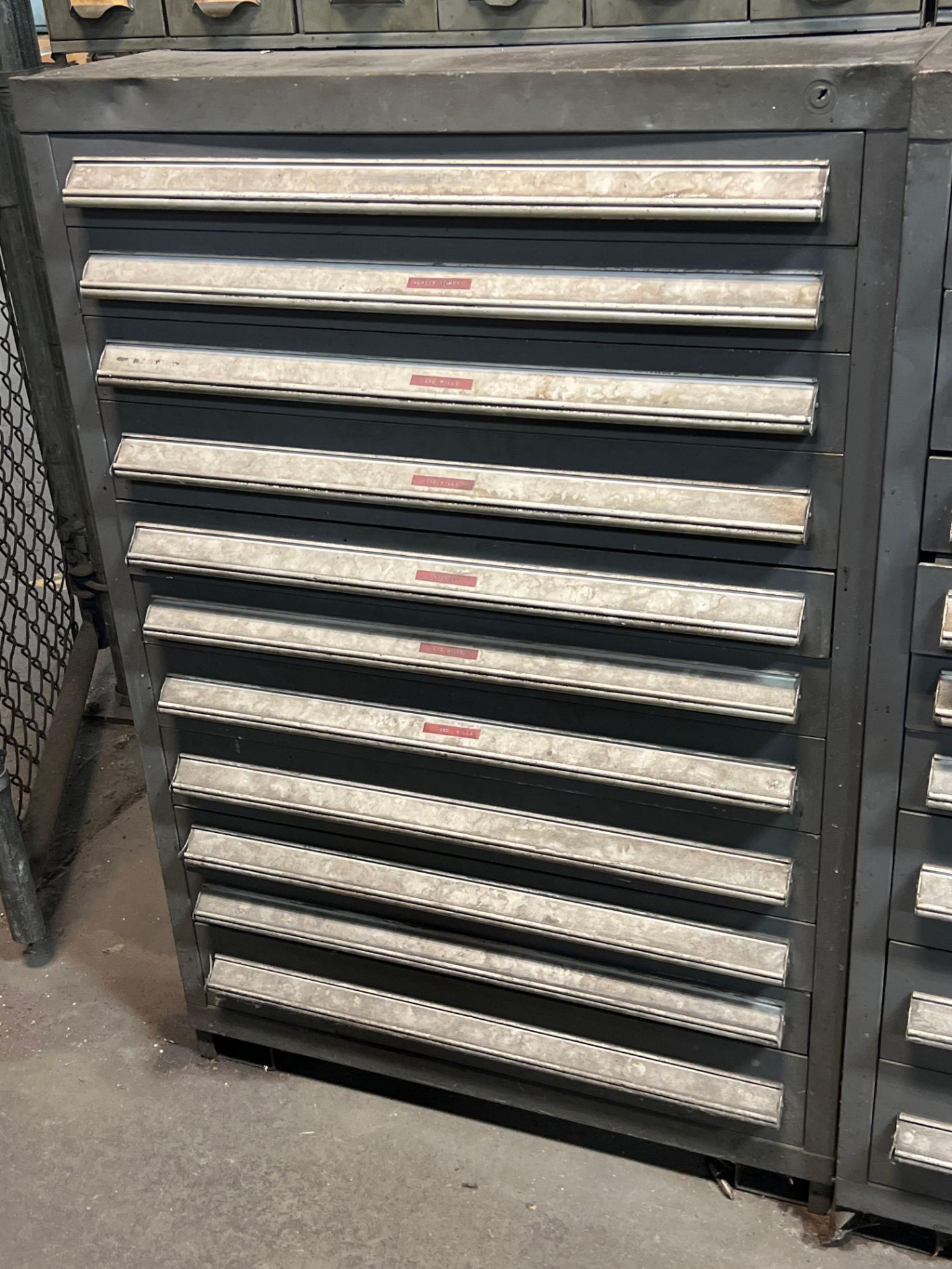 11 Drawer Vidmar Like Cabinet w/Contents