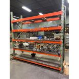 (1) Section 32" Wide Teardrop Pallet Racking, 5 Shelves, HD