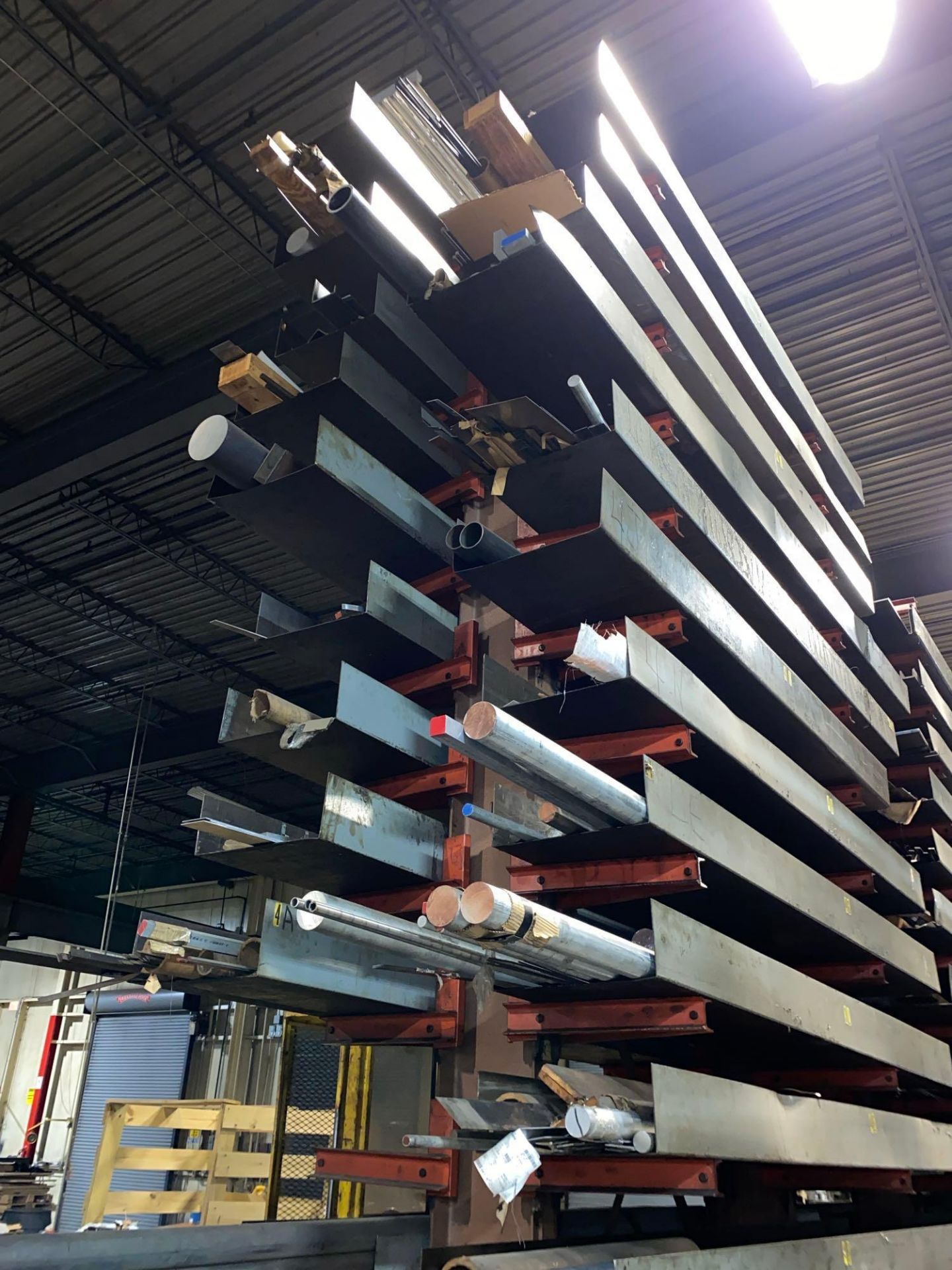 Cantilever Shelving w/ Steel, Aluminum, Pipe & Materials, Large Lot - Image 7 of 9