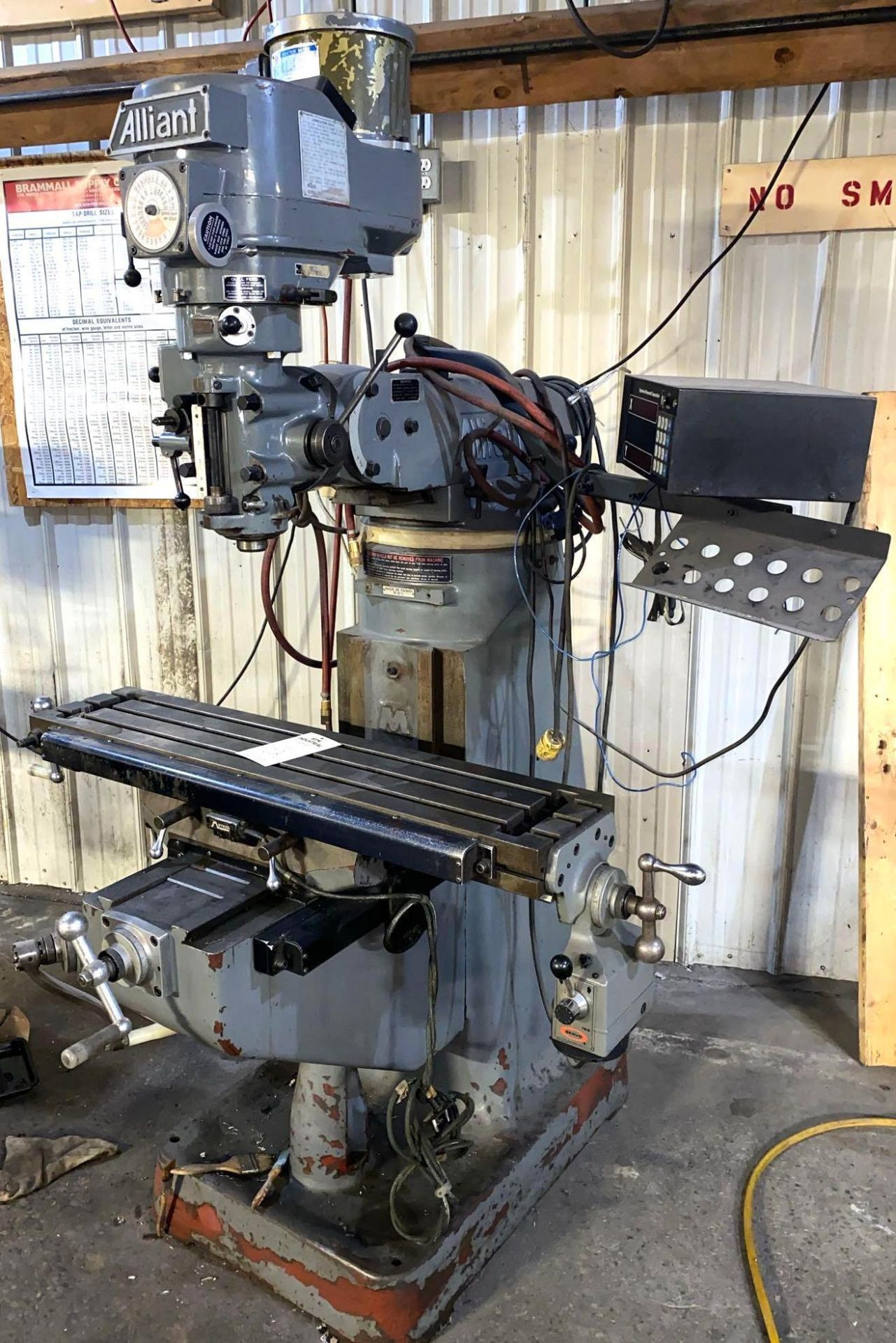9" x 42" Alliant Vertical Mill - Image 6 of 10
