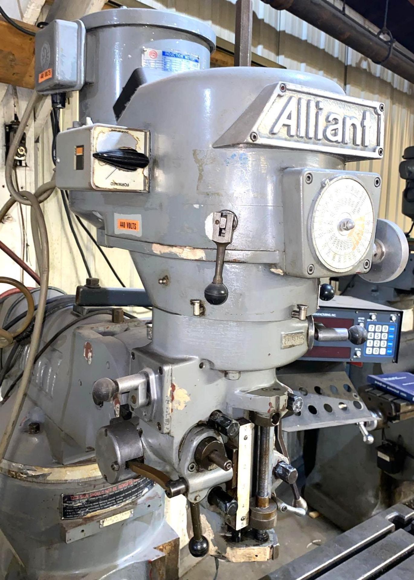 9" x 42" Alliant Vertical Mill, 3 HP - Image 6 of 9