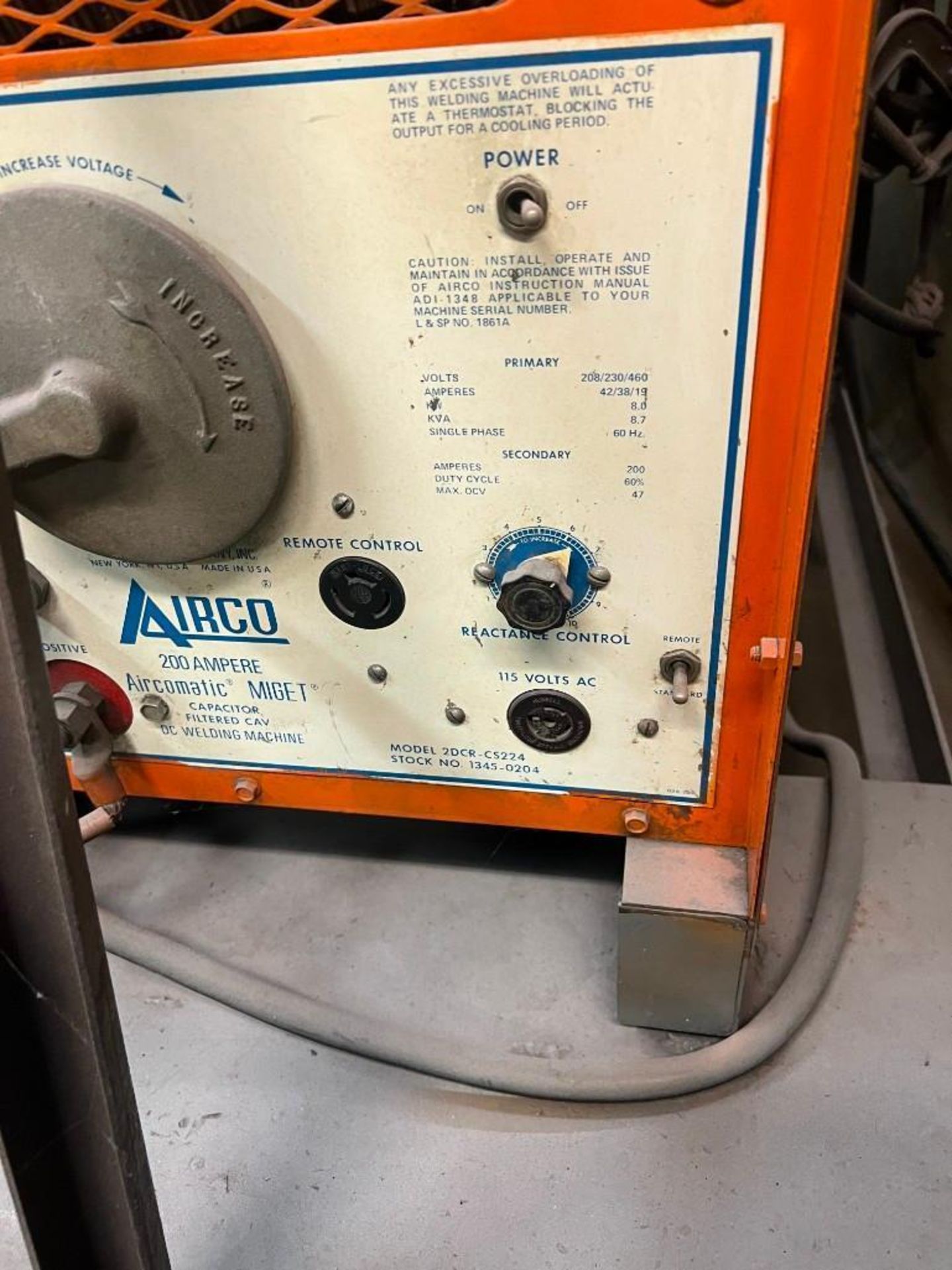 Airco 200 Amp Welder - Image 4 of 9