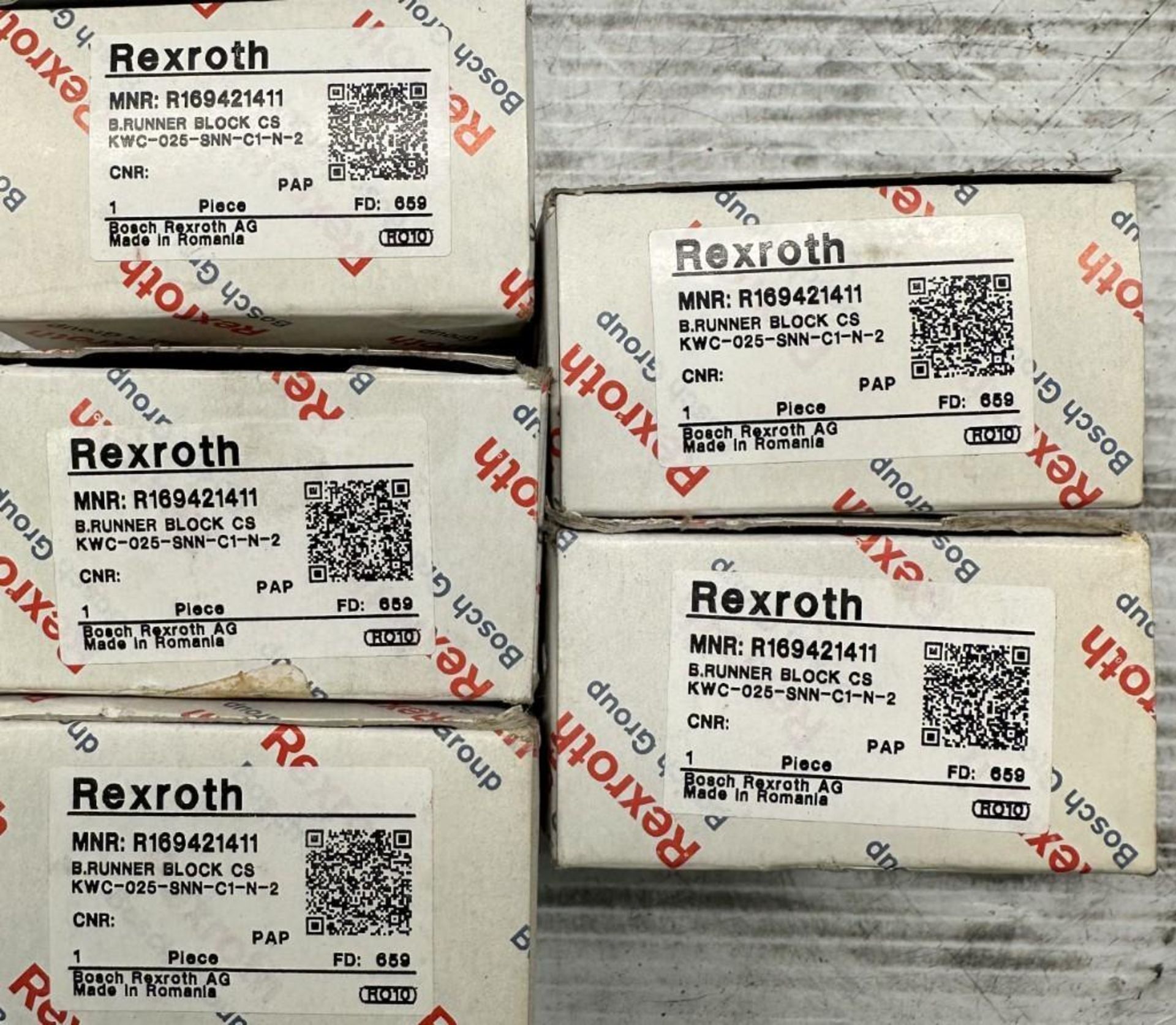 Lot of (5) Rexroth #R169421411 Linear Ball Runner Blocks - Image 4 of 4