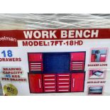 New Steelman Metal Workbench Model 7ft-18HD