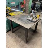 45in x 41in x 5/8in Steel Welding Table w/ Contents