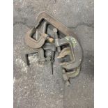 6 Assorted Bar/C Clamps